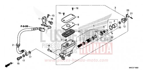 REAR BRAKE MASTER CYLINDER GL1800BK de 2019